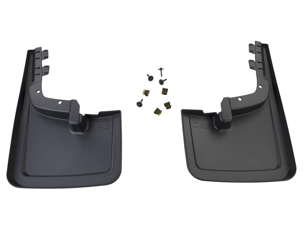F-150 2022-2024 Molded Carbon Black Splash Guards, Front Pair + fit Lightning