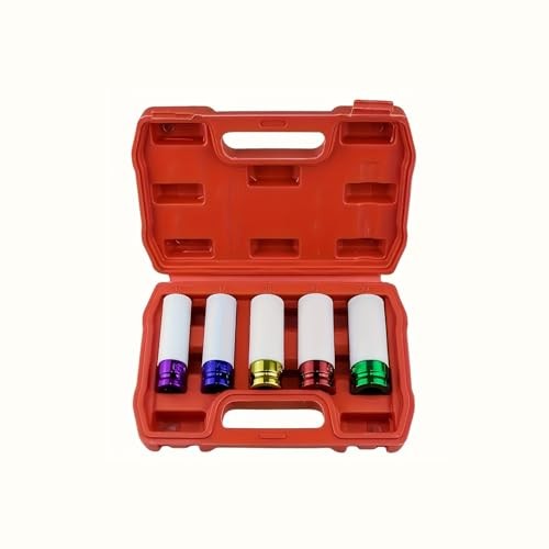 5-Piece 1/2" Drive Non-Marring Lug Nut Socket Set – Wheel Protector Impact