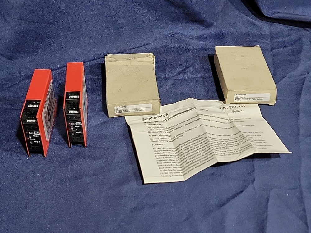 NEW ACS-CONTROL SYSTEM RELAY SRA-101 Qty 2
