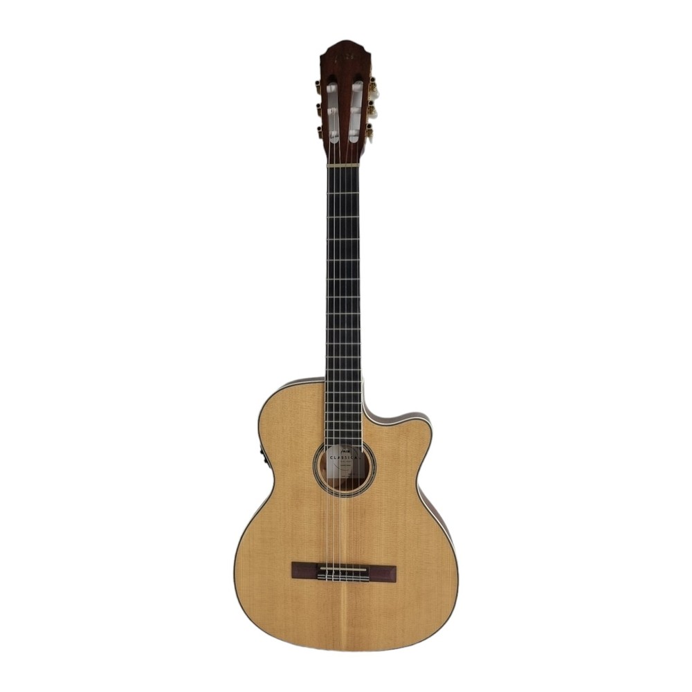 Haze Matte C551BCEQSM Solid Top Thin Body Arched Back Classical Guitar