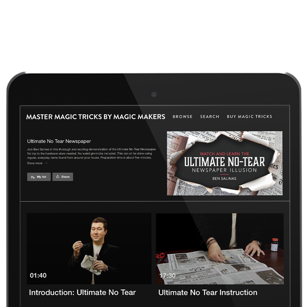 Ultimate No Tear Newspaper Illusion