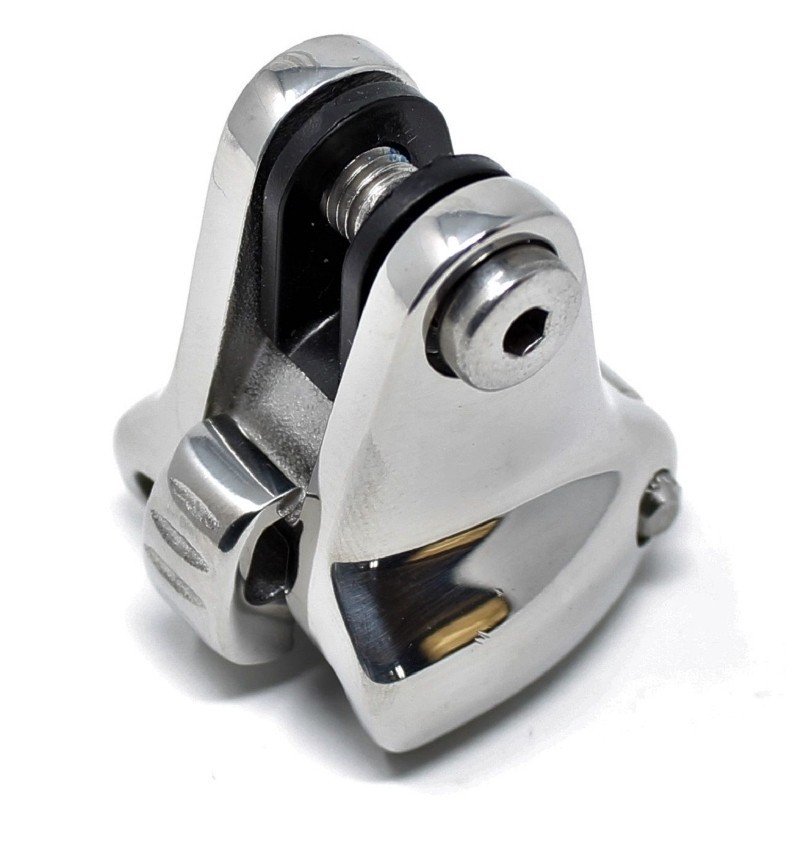 SS Bimini Quick Release Hardware - Deck Hinge - Dowco Lok - Spring Clasp- 2 Sets