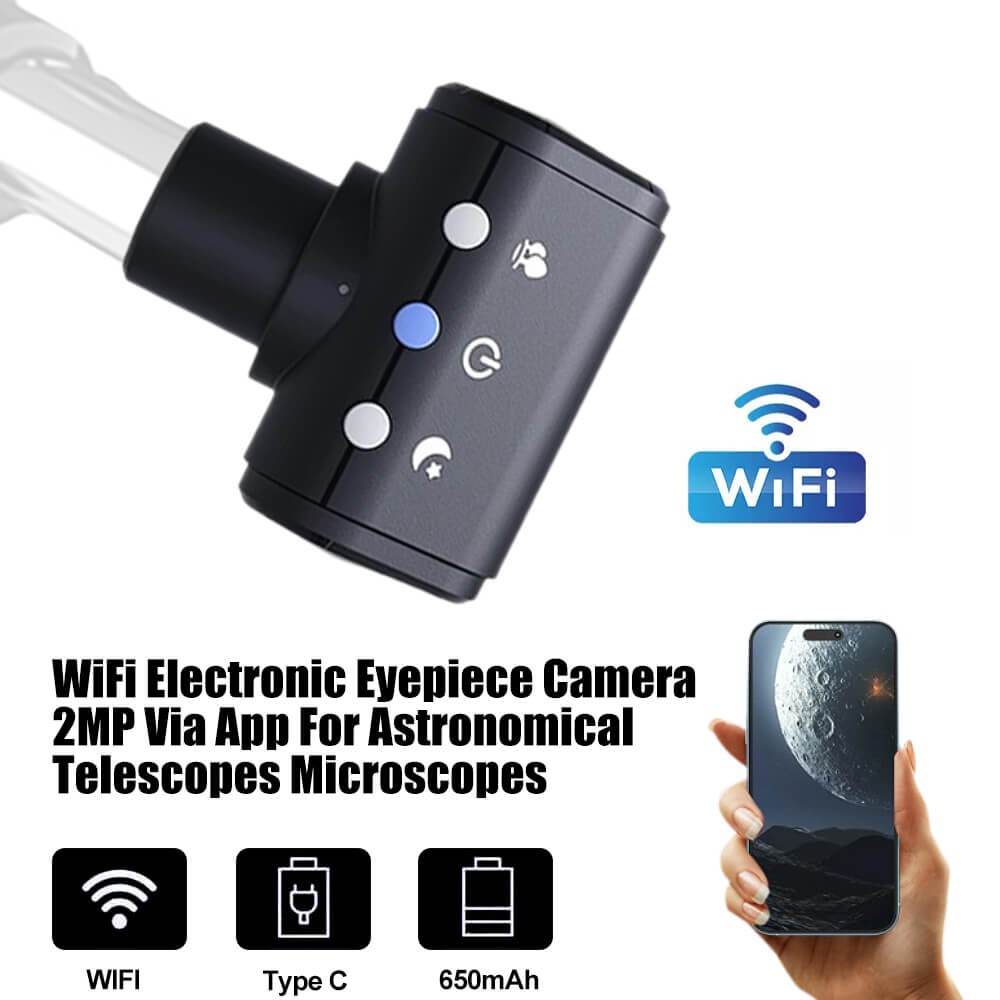 WiFi Digital Microscope Eyepiece Camera 2MP with App for Smartphone Tablet Mac
