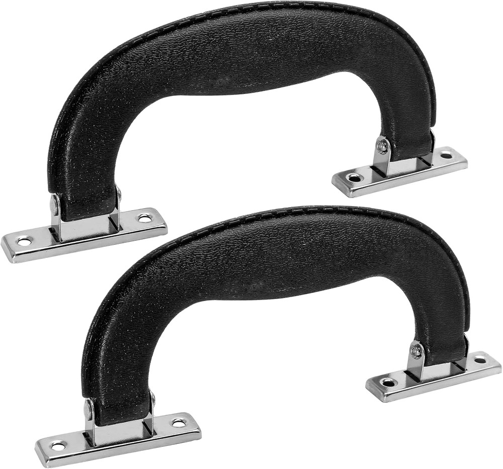 3pcs Vintage Luggage Pull Handle 5.67in Plastic Trunk Side Handle Replacement