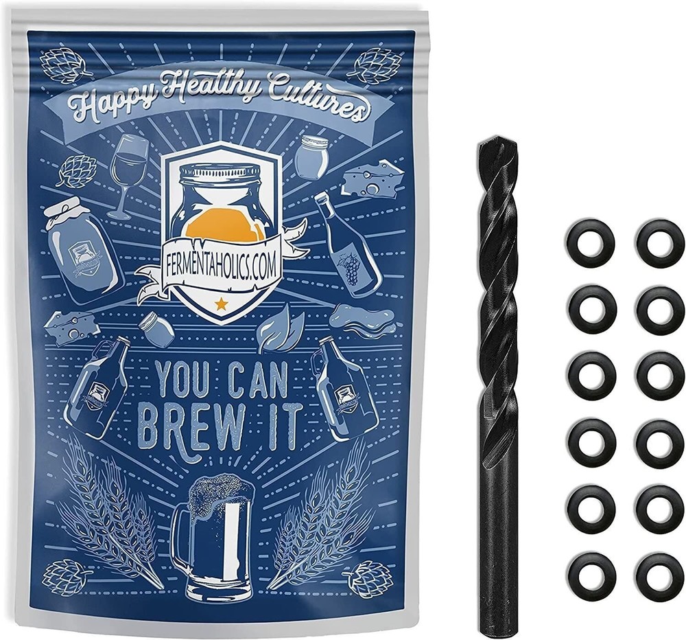 Drill Bit with 12-pk Grommets