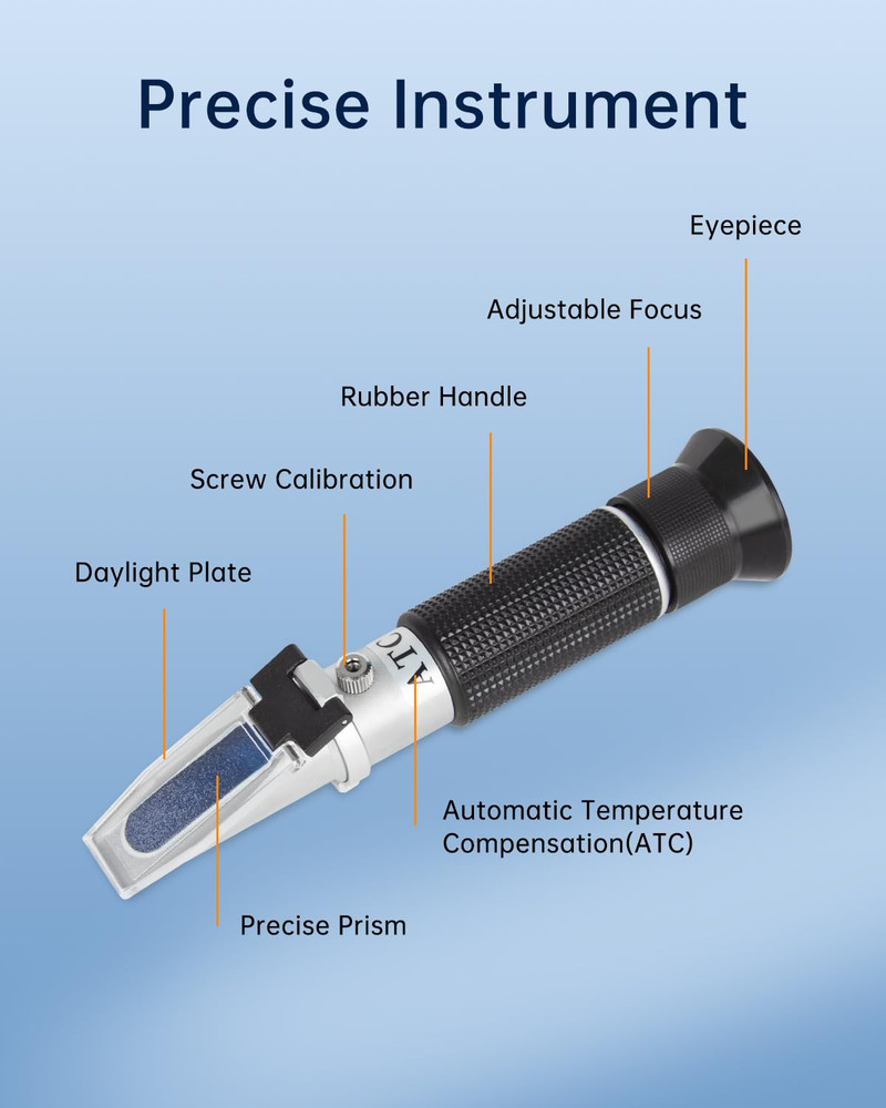 LOHAND Brix Refractometer with Automatic Temperature Compensation(Atc), Precisio