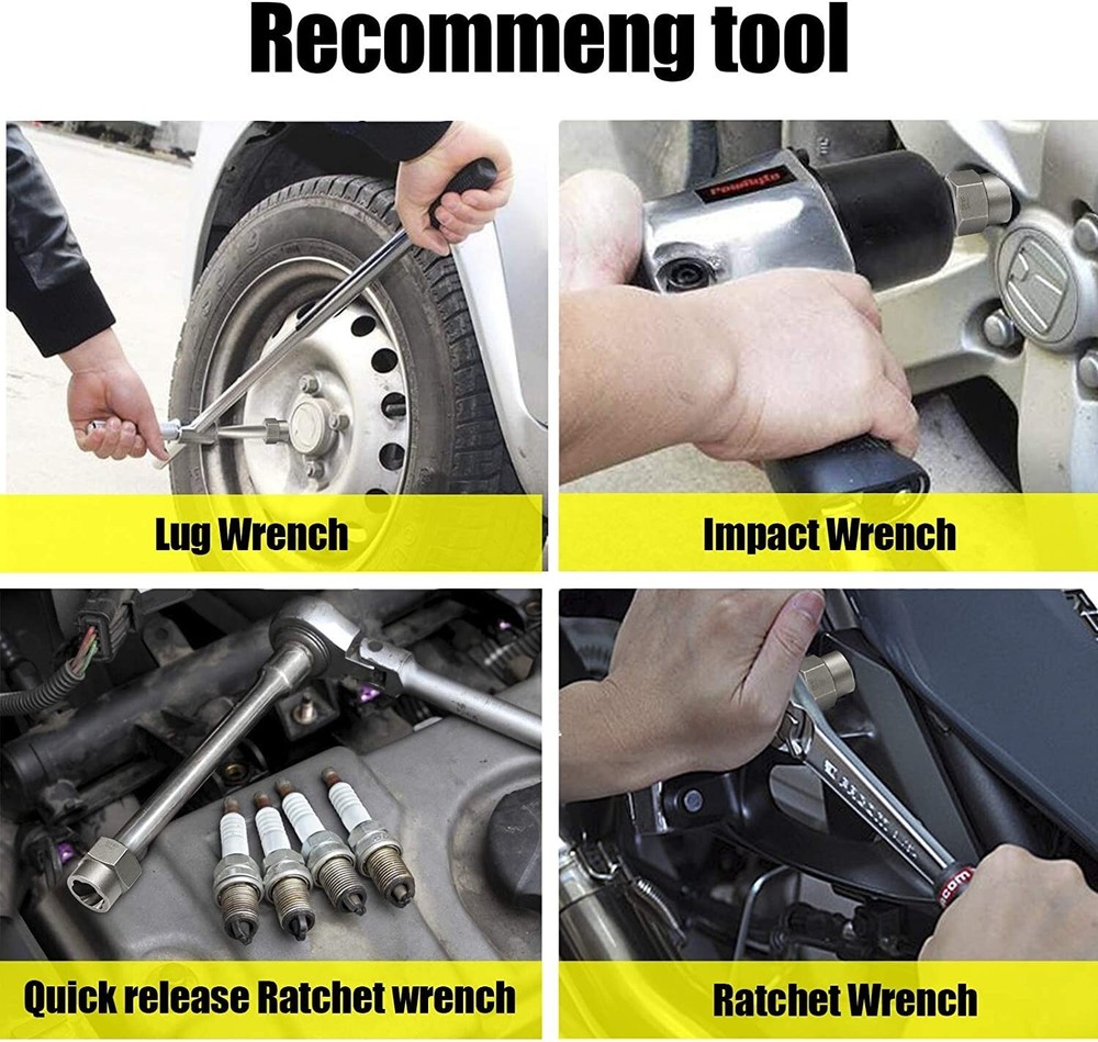 3/8" Drive Impact Extractor Set Remove Stripped/Rounded Bolt Lug Nuts Drain Plug