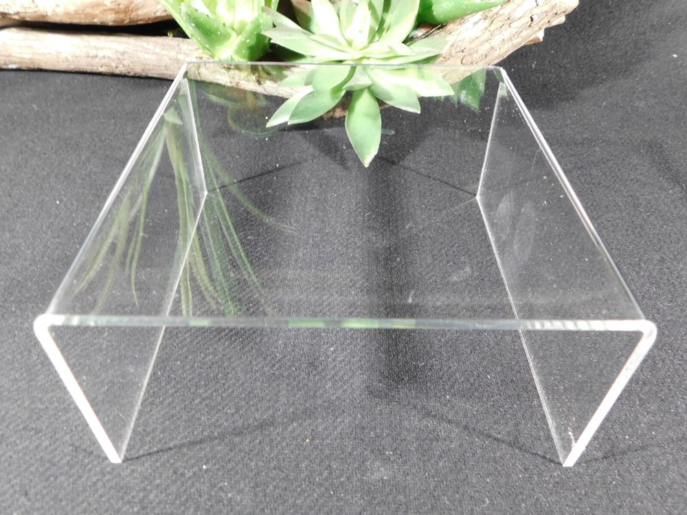 Display Stand Riser Type Short Clear Lucite Large Size