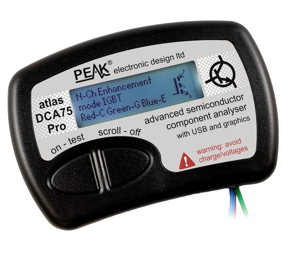 1pcs PEAK Electronic Component Tester DCA75 Component Analyzer