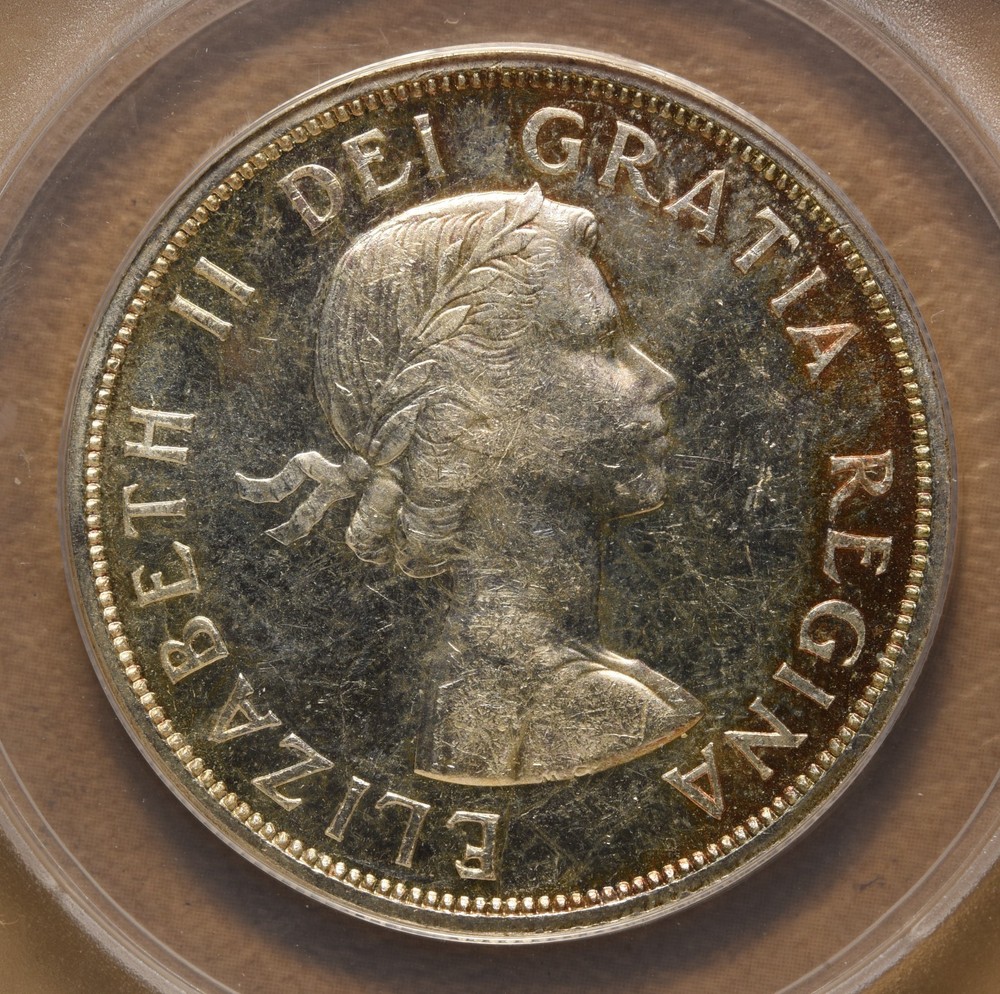 1962 Canada Silver Dollar ANACS MS62