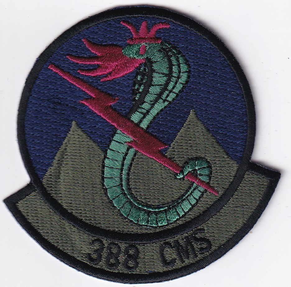 388 CMS Component Maintenance Squadron US Air Force patch USAF muted