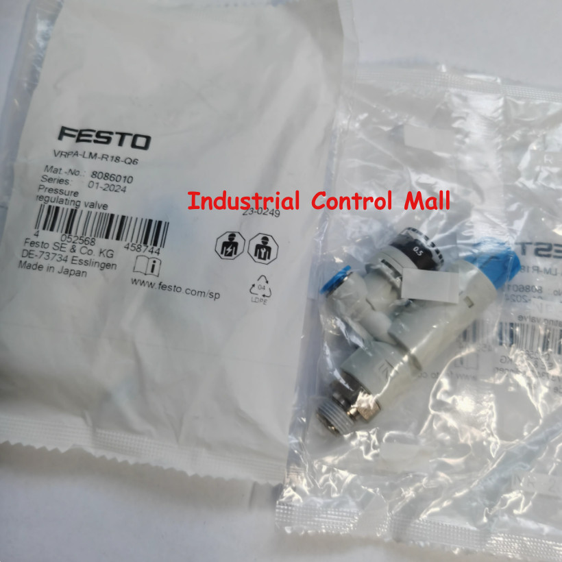 Festo-8086010 VRPA-LM-R18-Q6 1PC New For Pressure regulating valve Fast Delivery