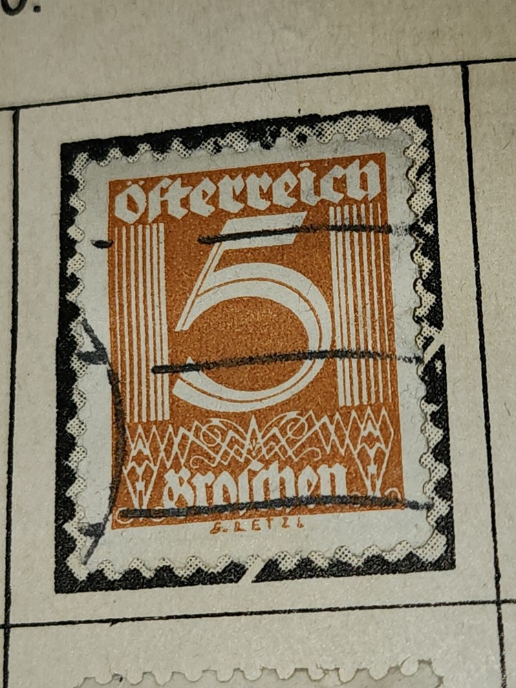 Foreign Austria 5 Stamp Used - #H17