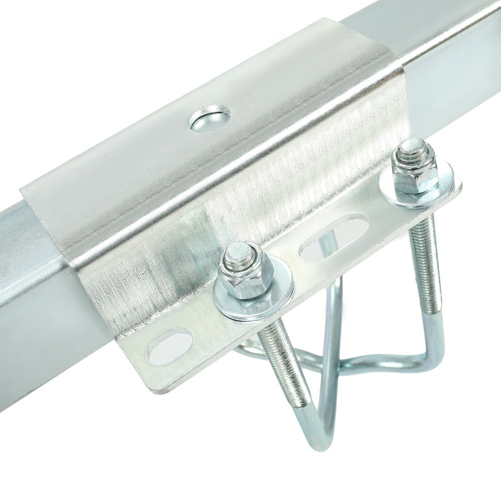 Boat Trailer Bunk Board Guide-On 5' Feet Rail Makes Loading Boat w/Brackets Kit