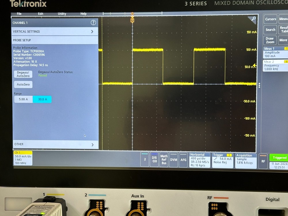 3X Tektronix TCP0030A 30A AC DC TekVPI Current Probe Functionally Tested Working