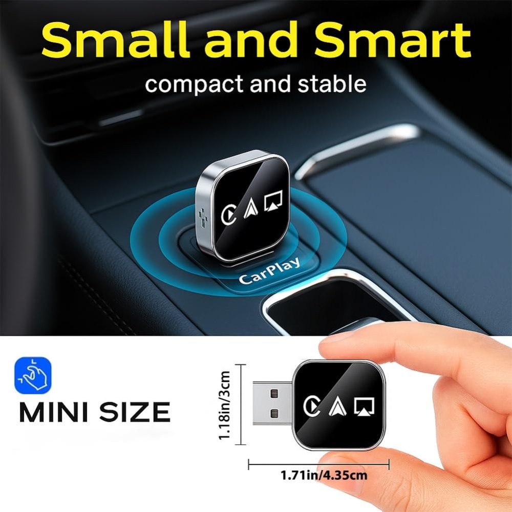 Wireless Carplay Adapter 3 in 1 Airplay Android Auto Carplay USB iPhone Android