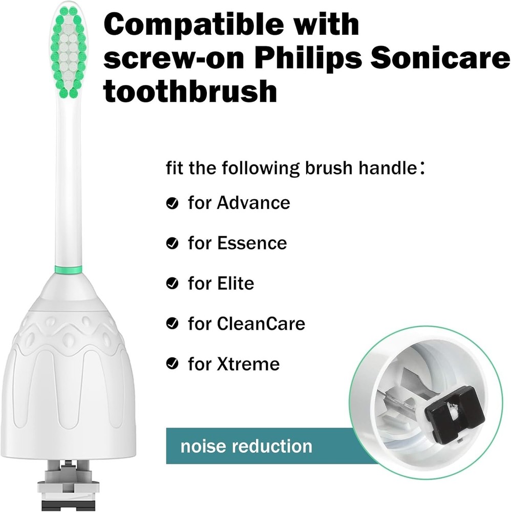 Replacement Toothbrush Heads for Philips Sonicare - With Protective Covers