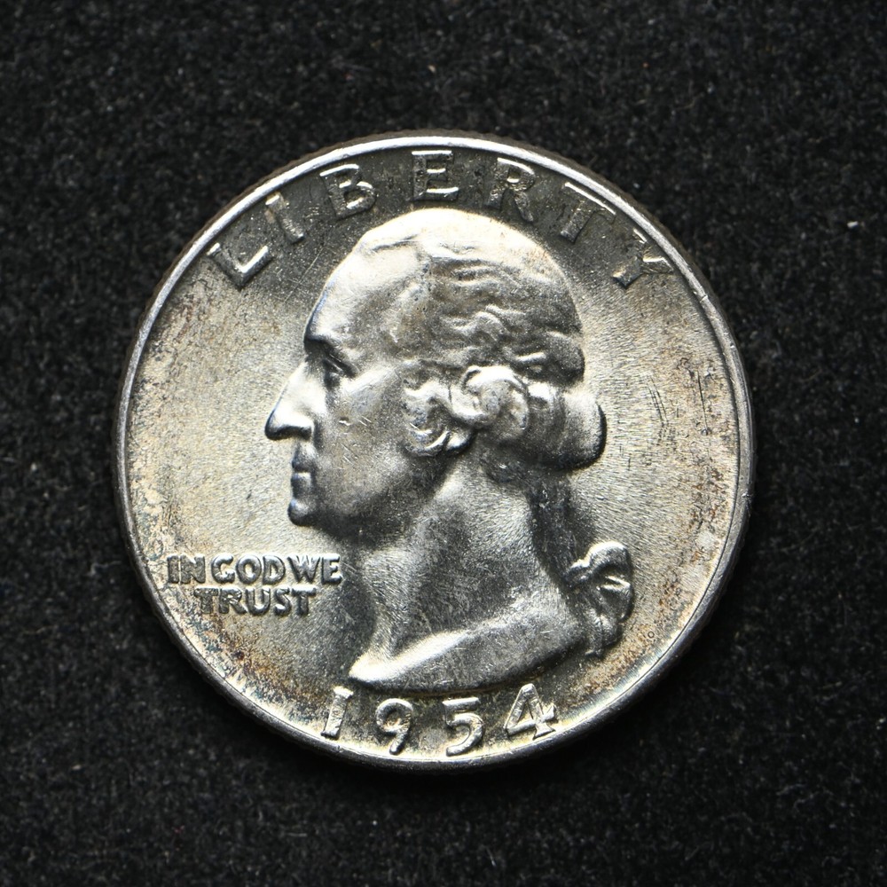 1954 Washington Silver Quarter BU+ (bb17169)