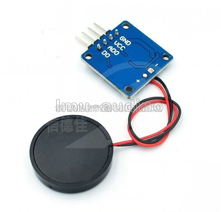 DC 5V Vibration Sensor Piezoelectric Sheet Vibration Shock Sensor Switch Module
