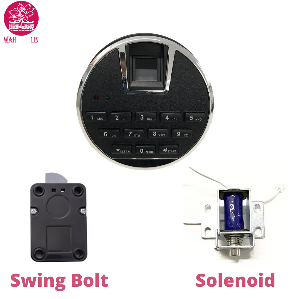 Digital Electronic Lock With Fingerprint Keypad Swing Or Solenoid Locking System