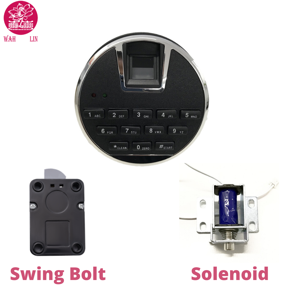 Digital Electronic Lock With Fingerprint Keypad Swing Or Solenoid Locking System