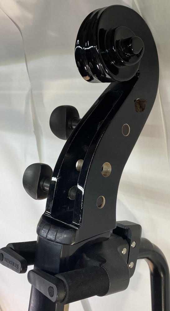 Cecilio CCO-BLACK Black 1/2 Cello NEEDS WORK READ MISSING PEGS