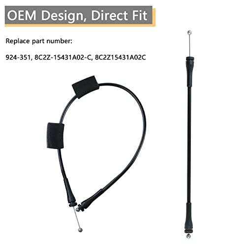 Rear Door Latch Cable Compatible for 1992-2014 F-ord E150 E250 E350 E450 E550 Va