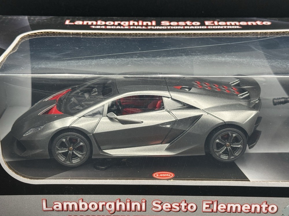 Speed Tech LAMBORGHINI SESTO ELEMNTO Gray Full Function Radio Control Car 1:24