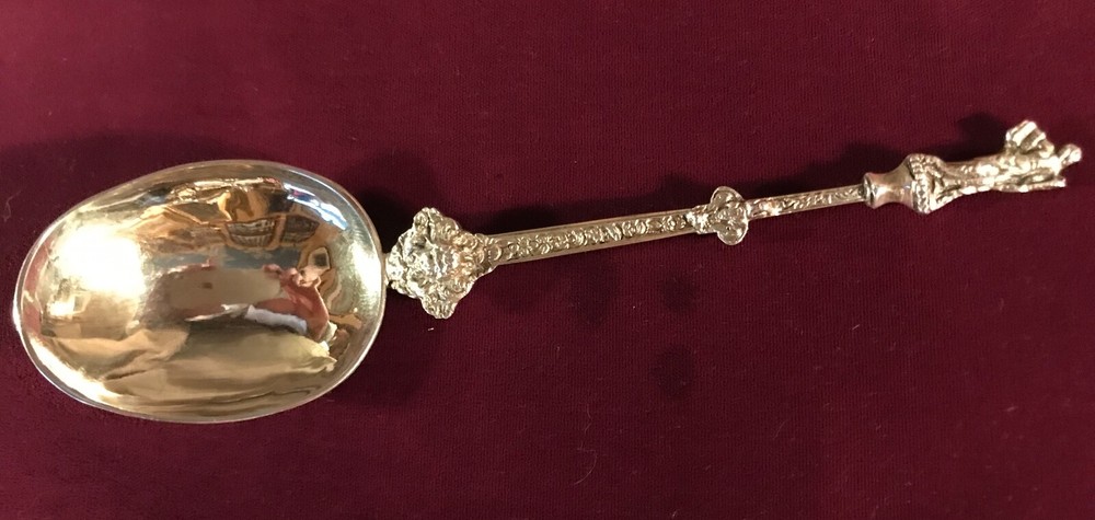 Antique Continental Gilt Silver Figural Spoon
