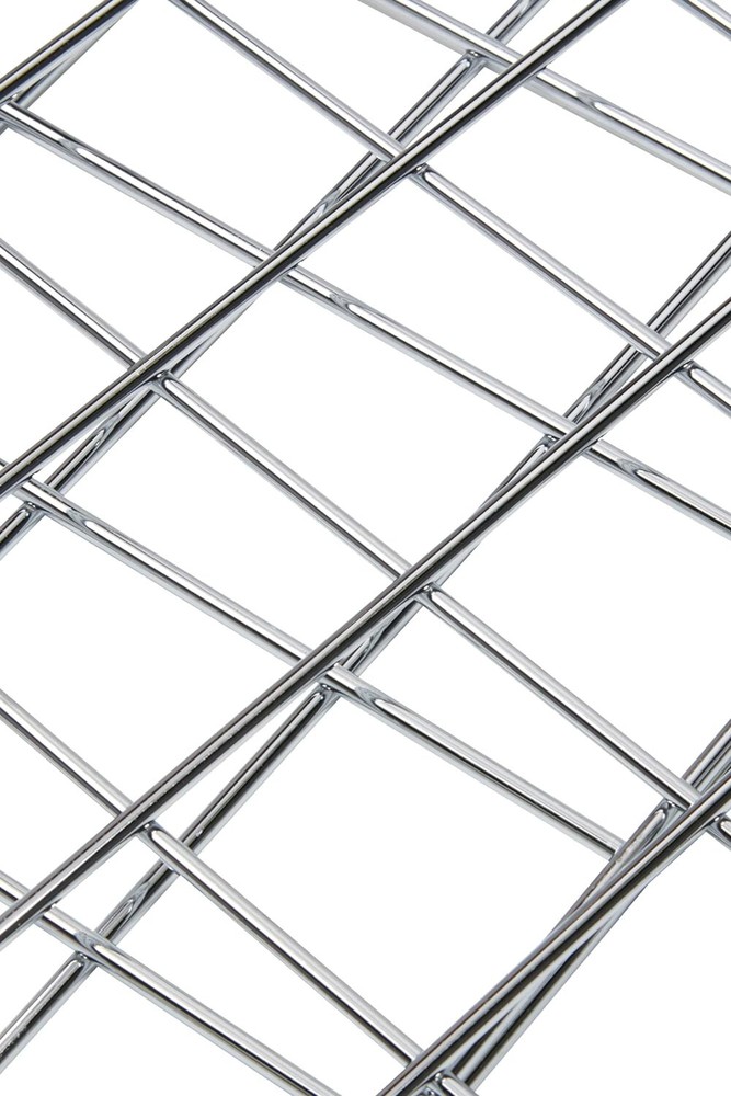 Wire Grid Panel 2' x 4' Chrome Retail Display Gridwall Double Wire Side