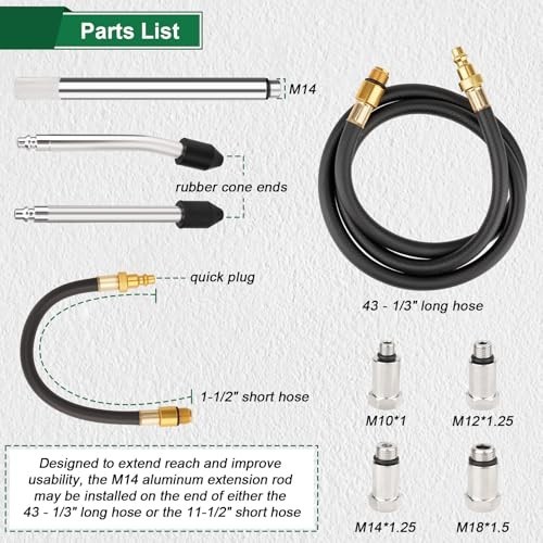 Automotive Cylinder Leak Down Tester Kit - Engine Compression & Leakage Test Too