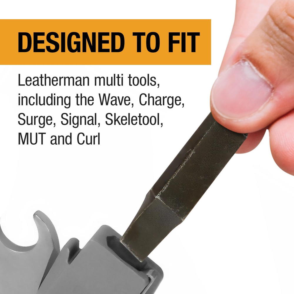 [3 Pack] Replacement Two-Sided Screwdriver Bit for Leatherman Multi-Tool - #1-#2