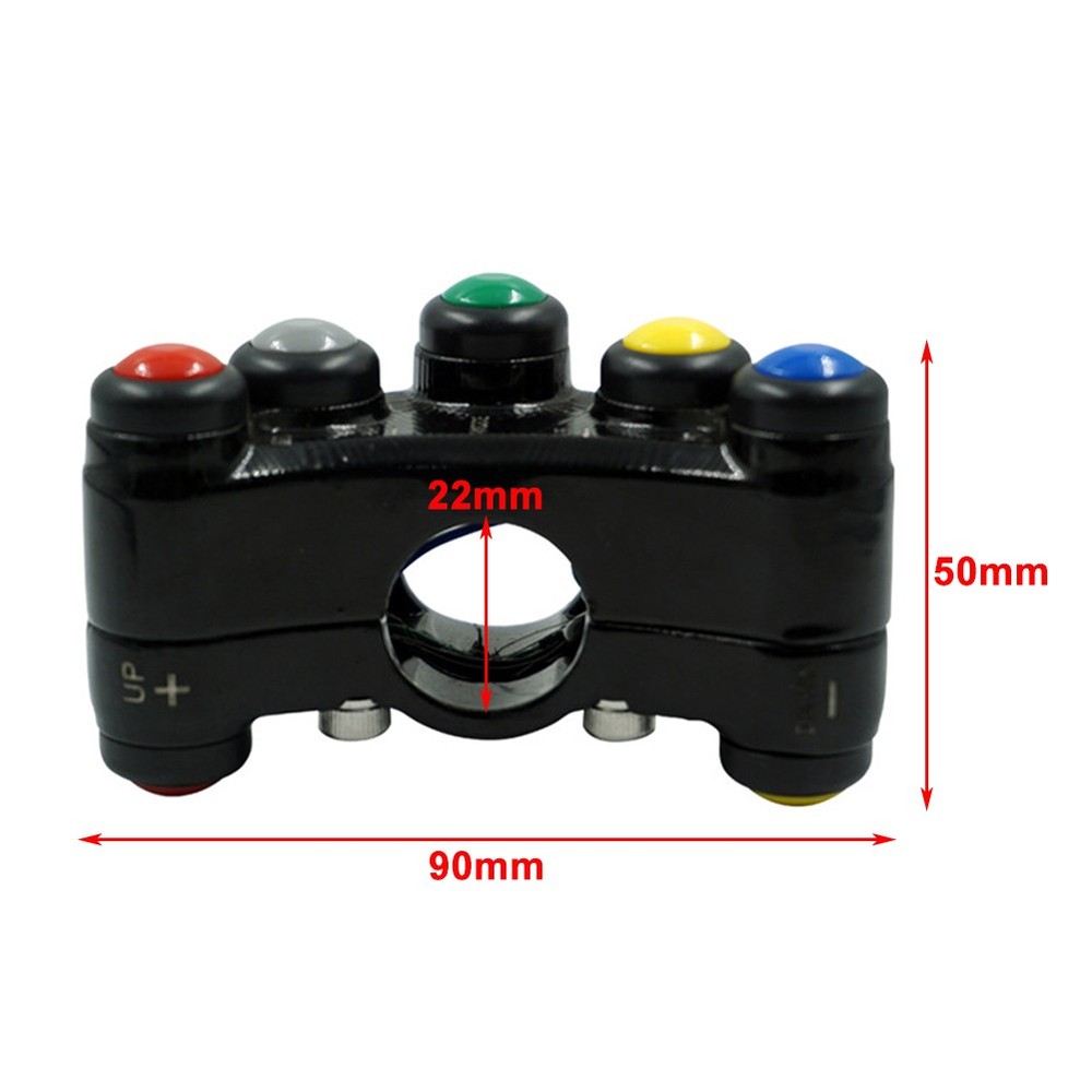 7/8" 22mm Motorcycle Switches Handlebar Control Switch Button ON OFF Start Kill