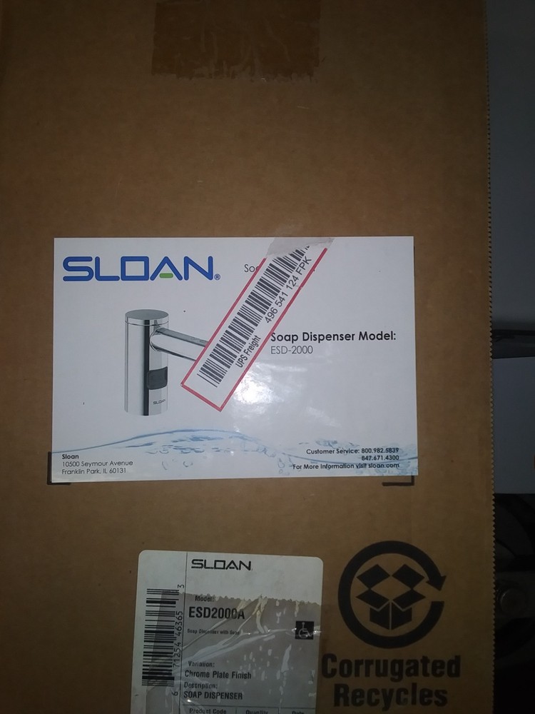 Sloan ESD-2000 Battery-Powered - Chrome
