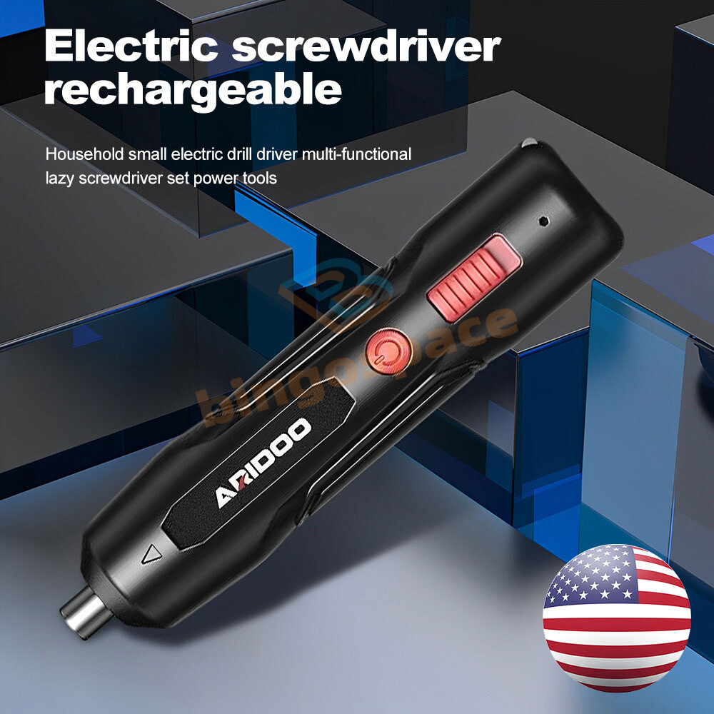 Cordless Electric Screwdriver Powerful Rechargeable Screwdriver Bit Power Tools