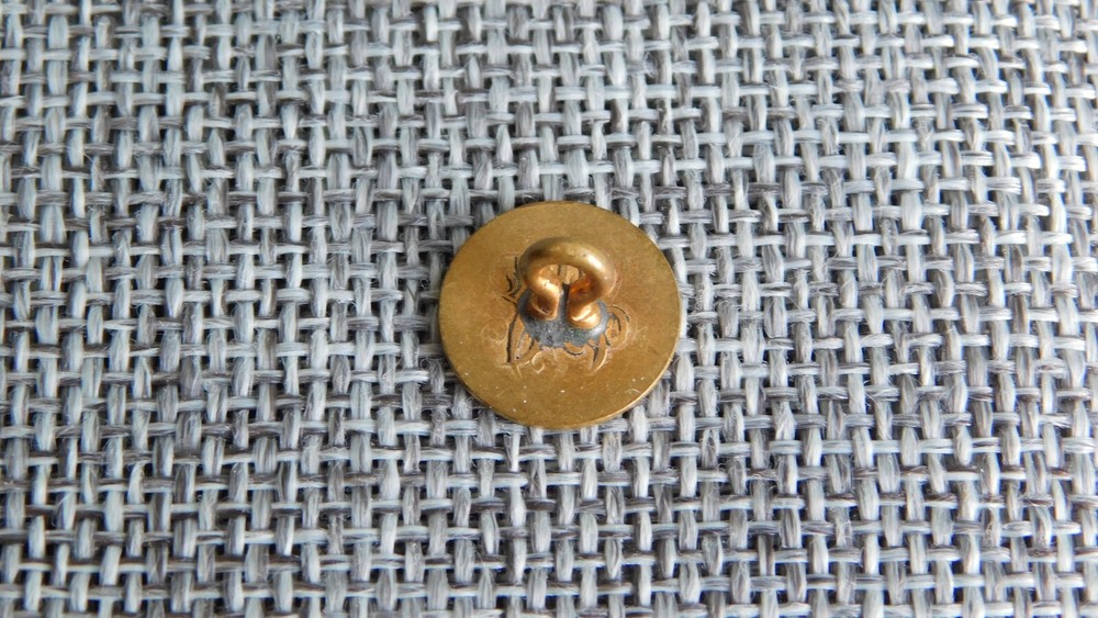 Antique Vtg Button Monogrammed Aprx: 1/2" #606-B