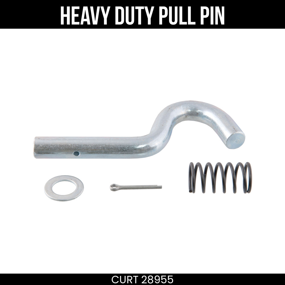 CURT Replacement Direct-Weld Heavy Duty Trailer Jack Pull-Pin 28955