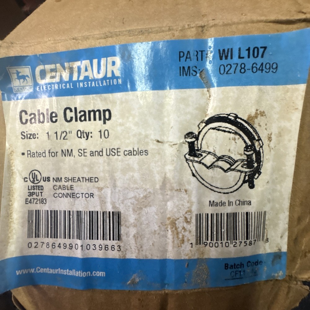 Centaur 1.5” Cable Clamp- WI L107-