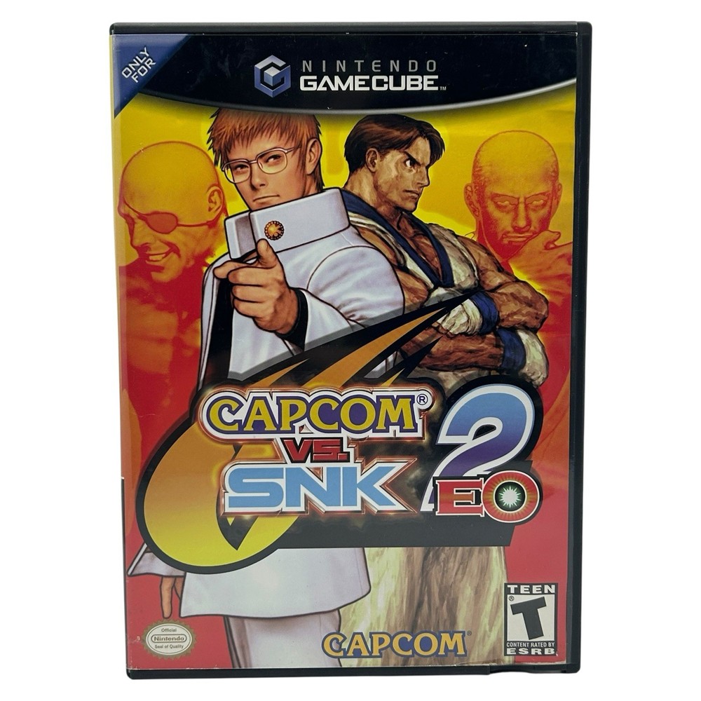 Capcom vs. SNK 2: EO (Nintendo GameCube, 2002) Authentic Game Case & Insert