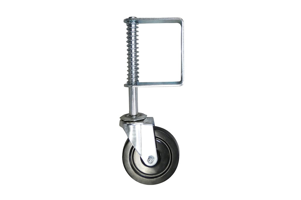 Shepherd Hardware 8735 Hard Rubber Spring Gate Caster with Universal Mount, 5...