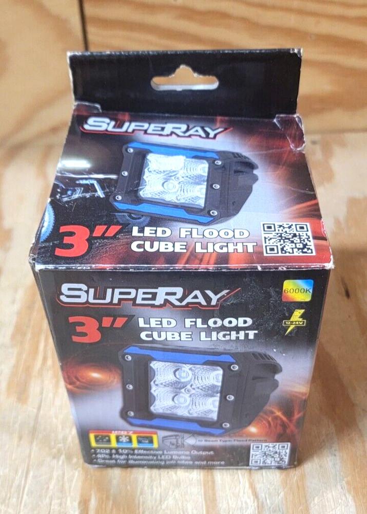 SupeRay 3" LED Flood Cube Light