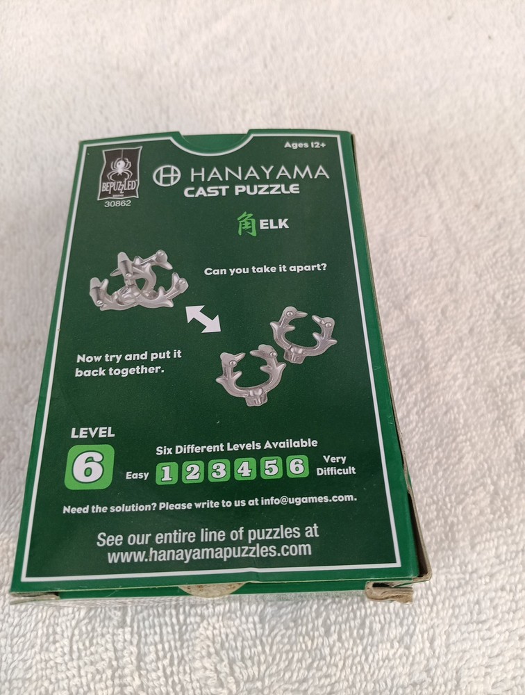 Hanayama Cast Puzzle Model: "ELK" Level: 6