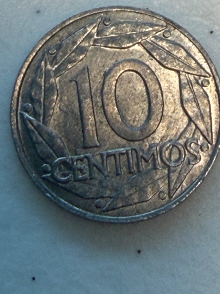 1959 Spain 10 Centimo Coin