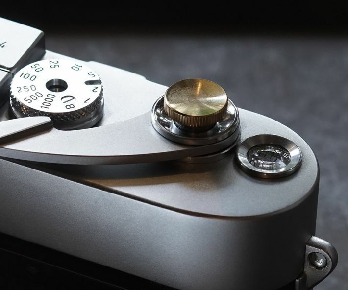 NANIGASHI Shutter Release Button BRASS ' Small ' S Size #014684