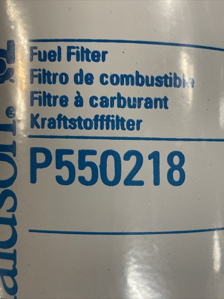 DN P550218 DONALDSON FUEL FILTER, SPIN-ON SECONDARY