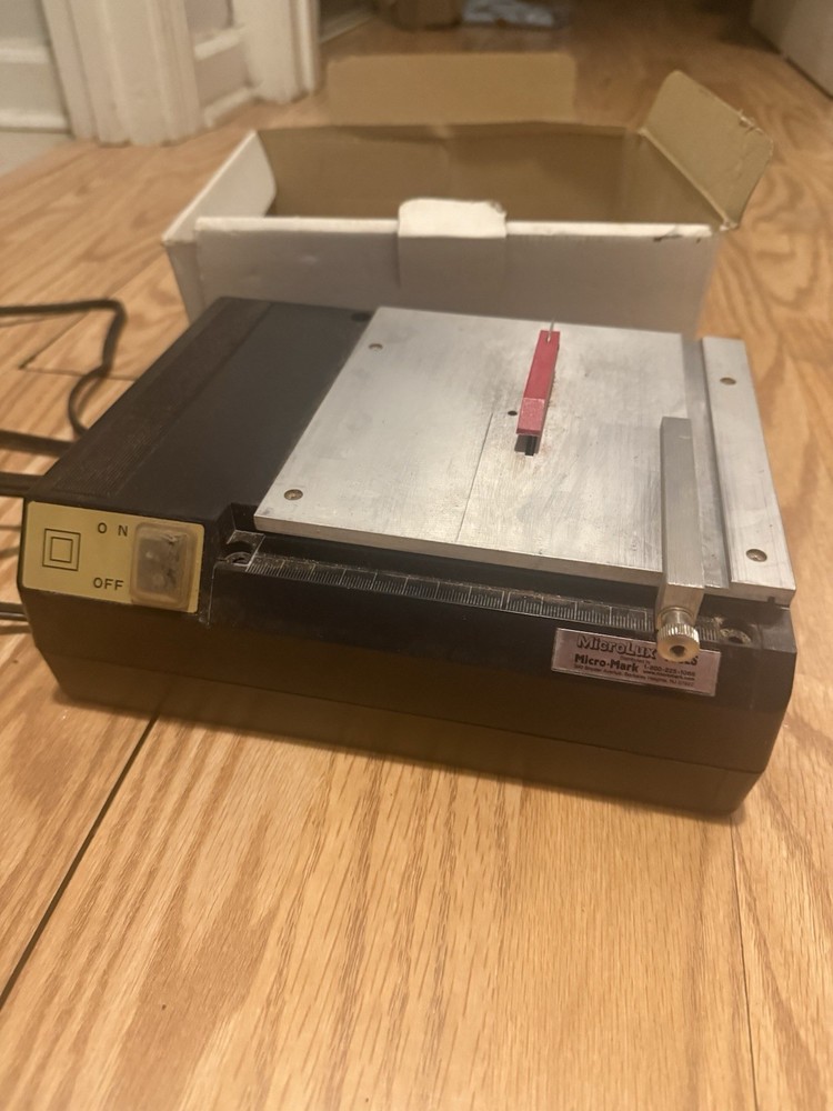 MicroLux Micro-Mark Miniature Table Saw Pre Owned Tested working micro lux
