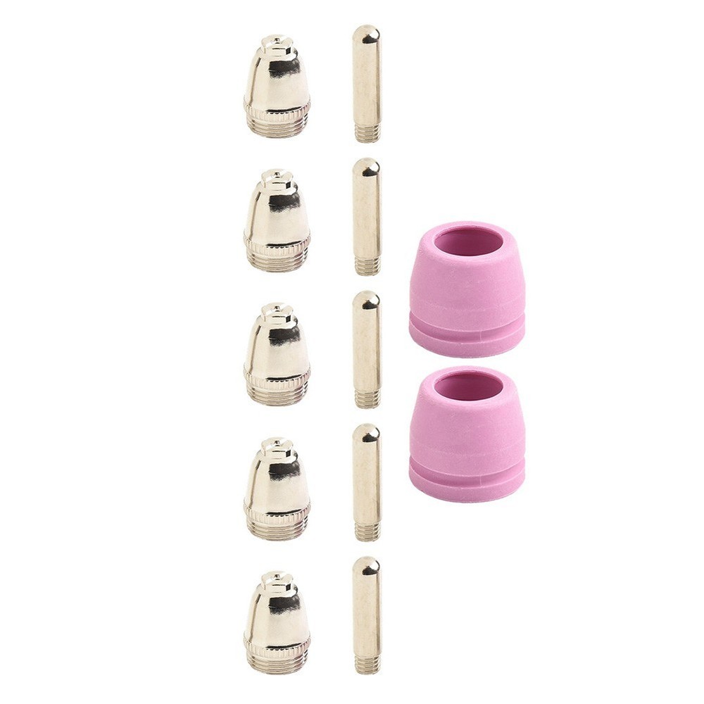 Plasma Cutter Kits Electrode Nozzle Copper Alloy Material Long-lasting Use