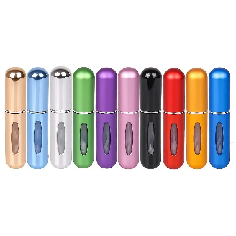 10Pcs Refillable Perfume Atomizer Spray Bottle Portable Mini Empty Atomizer