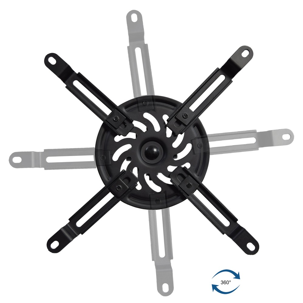 VIVO Universal Extended Ceiling Projector Mount | Height Adjustable (Black)