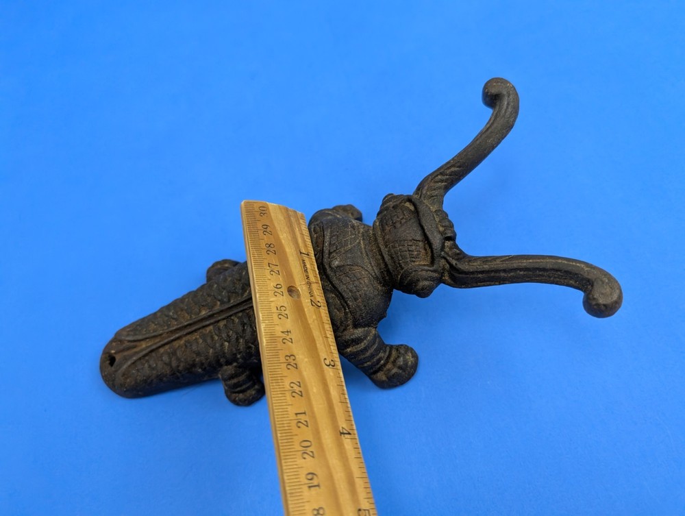 Vintage Cast Iron Bug Beetle Figural Boot Jack Tool Shoe Horn Bootjack Farm